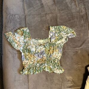 Cynthia Rowley Floral Blouse